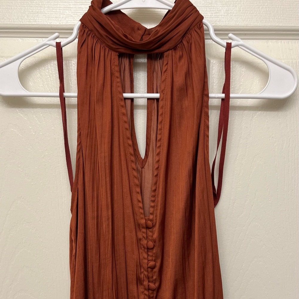 NWT Anthropologie drapey Halter tank